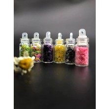 Daisy Nail Art Kavanoz Süslemeleri Çok Renkli (6lı)