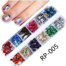 Daisy Nail Art Kırık Folyo Süsleme (12'li)