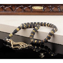 Tesbih Sepetim Zirkon Taşlı Altın Kaplama Tamamı Gümüş Tesbih 1264S710V6