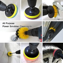 Guangdong Spirit 5 Adet 3 Adet Elektrikli Matkap-Fırça Seti Güç Scrubber Fırça Halı Banyo Yüzey Küvet Duş Kiremit Araba Lastikleri Temizleme Araçları (Yurt Dışından)