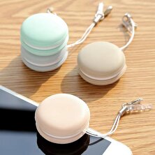 Guangdong Spirit Macaron Telefon Silecek Ekran Temizleyici Temizleme Fırçası Lens Kamera Lensi Silin Geyik Derisi Kumaş Temizleme Aracı Kolye (Yurt Dışından)