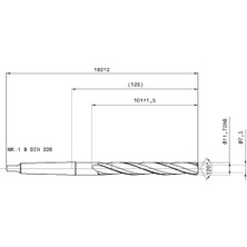 Guhring Gühri̇ng 534 - 11.750 mm Hss Mk-1 Koni̇k Matkap