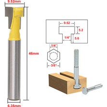 Pandoraplanet T-Yuvası Anahtar Deliği Kesici Ahşap Yönlendirici Bit Ağaç Işleme Planya Aşındırma Freze Aracı (Yurt Dışından)