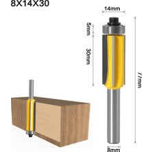 Pandoraplanet 1/3 Adet 8mm Shank 4-Blade Düzeltici Yönlendirici Bit Ağaç Işleme Freze Kesici Aracı (Yurt Dışından)