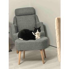 Beylerbeyi Gürgen Ahşap Ayak Welsoft Kumaş Oval Pufidik Puf Bench Tabure Sandalye