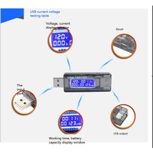 Betty Becky USB Qc2.0 3.0 Akım ve Gerilim Şarj Cihazı Kapasite Test Cihazı Akım Gerilim Kapasitesi Test Cihazı Aracı (Yurt Dışından)