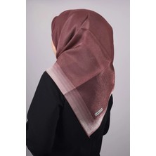 Alluring Piramit Düz Renk Simli Bantlı Abiye Eşarp-Desen-23