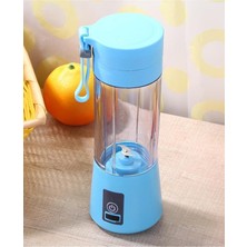 Knittingtr Taşınabilir Şarjlı El Blender Shaker Smootie Hızlı Bebek Maması Hazırlama Aleti 6 Bıçaklı Mavi