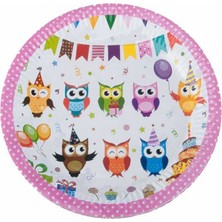 Vipfoni Baykuşlar Karton Tabak