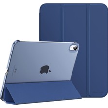 FUJİMAX Apple iPad 10.nesil 10.9 2022 Kılıf Model A2696,A2757,A2777 Yatay Standlı Arka Sert P.c Güçlü Mıknatıslı Smart Case Kılıf