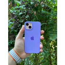 Meri Case Apple iPhone 14 Uyumlu Logolu Içi Kadife Lansman Kılıf Arka Kapak