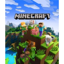 Atölye7 Tasarım Minecraft 1 Adet A4 Dikdörtgen Yenilebilir Süsü Pasta Kurabiye Şeker Hamuru Kağıt Baskısı