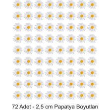 Atölye7 Tasarım Yenilebilir Kağıt Papatya Resimli Pasta Kurabiye Cupkek Üstü Şekerli Kağıt Baskısı