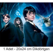 Atölye7 Tasarım Harry Potter Büyük Boy 20X24 cm A4 Yenilebilir Pasta Kurabiye Şeker Hamuru Kağıt Baskısı Dikdörtgen