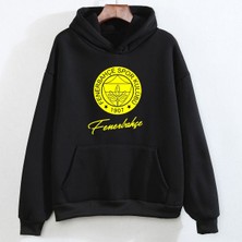 Swozz Fenerbahçe Altın Tasarımlı Siyah Sweatshirt