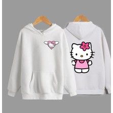 Swozz Hello Kıtty Baskılı Yüksek Kaliteli Sweatshirt