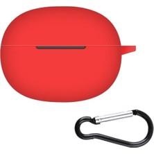 Nanospace Realme Buds T100 ile Uyumlu Tam Koruma Kancalı Silikon Kılıf (Ürün Kulaklık Değildir )