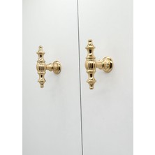 Koldoor  Şehzade Altın Mobilya Dolap Mutfak Çekmece Kulpu Düğme 10 Adet