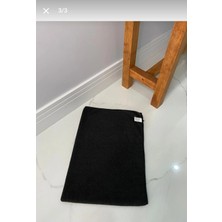 Manosta Büyük Boy Siyah Mikrofiber Yer Fayans Parke Iz Bırakmaz Temizlik Bezi 50*70 cm