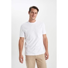 DeFacto New Regular Fit Bisiklet Yaka Basic Düz %100 Pamuk Kısa Kollu Tişört V7699AZ23SP