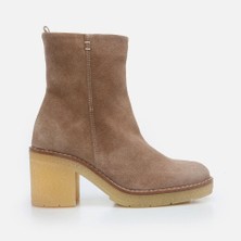 Hotiç 01BOH275990A450 Hakiki Deri Vizon Kadın Topuklu Bot