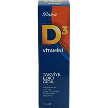 Balen D3 Vitamini Takviye Edici Gıda 20 Ml