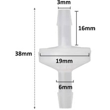 Guangdong Spirit Adet 1/4 Inç Çek Valf 6mm Pvdf Tek Yönlü Valf Inline Çek Valf Yakıt Gaz Sıvı Hava Için Çek Valf Geri Dönüşsüz (Yurt Dışından)