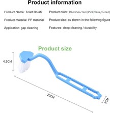 Guangdong Spirit [ayak Izi] 1 Adet Taşınabilir S Şekli Kavisli Uzun Saplı Tuvalet Fırçası Jant Kolay Temizlenen Köşe Derinlemesine Temizleme Fırçası Ev Otel Banyo Aksesuarları (Yurt Dışından)