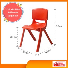 Ofis Fix Plastik Çocuk Sandalyesi - Anaokulu Sandalyesi - Çocuk Sandalyesi - Plastik Sandalye