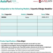 Alpha Auto Part Skoda Fabia Için Ön Cam Kriko Plastiği-Sağ