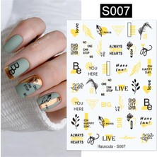 Tırnakmania Üç Boyutlu Yapışkanlı Sticker S007 (53790-1)