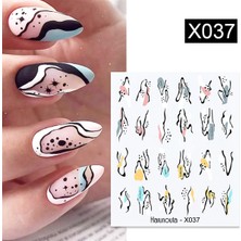 Tırnakmania Su Transferli Nail Art Sticker X037 (49831-37)