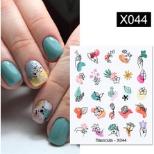 Tırnakmania Su Transferli Nail Art Sticker X044 (50127-2)