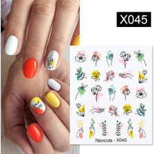 Tırnakmania Su Transferli Nail Art Sticker X045 (50127-3)