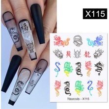 Tırnakmania Su Transferli Nail Art Sticker X115 (53013-15)