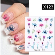 Tırnakmania Su Transferli Nail Art Sticker X123 (53013-23)