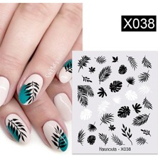 Tırnakmania Su Transferli Nail Art Sticker X038 (49831-38)