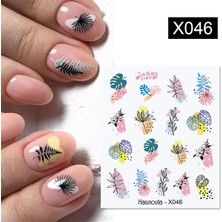 Tırnakmania Su Transferli Nail Art Sticker X046 (50127-4)