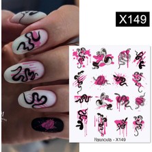 Tırnakmania Su Transferli Nail Art Sticker X149 (55344-4)