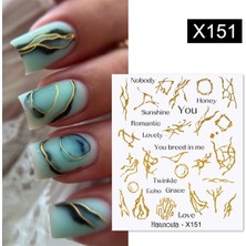 Tırnakmania Su Transferli Nail Art Sticker X151 (55344-6)