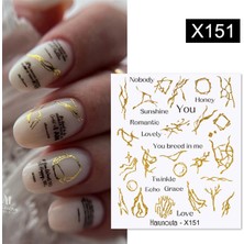 Tırnakmania Su Transferli Nail Art Sticker X151 (55344-6)