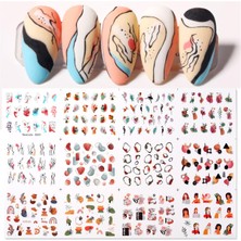 Tırnakmania Su Transferli Nail Art Sticker D001 (51025-1)