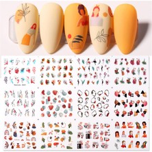 Tırnakmania Su Transferli Nail Art Sticker D001 (51025-1)