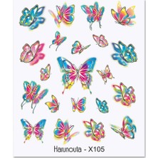 Tırnakmania Su Transferli Nail Art Sticker X105 (53013-5)