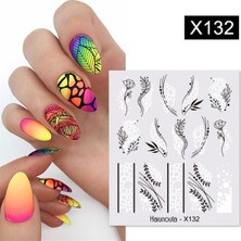 Tırnakmania Su Transferli Nail Art Sticker X132 (53622-8)