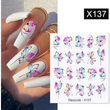 Tırnakmania Su Transferli Nail Art Sticker X137 (53925-3)