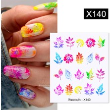 Tırnakmania Su Transferli Nail Art Sticker X140 (53925-6)