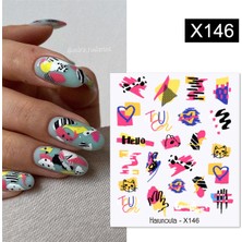 Tırnakmania Su Transferli Nail Art Sticker X146 (55344-1)