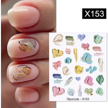 Tırnakmania Su Transferli Nail Art Sticker X153 (55344-8)