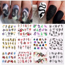 Tırnakmania Su Transferli Nail Art Sticker D010 (52377-2)